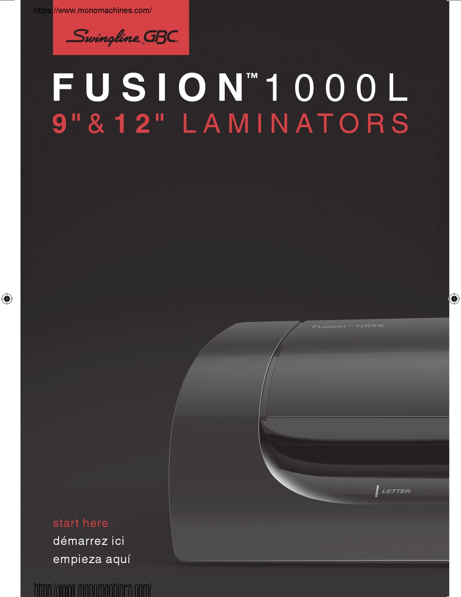 SWINGLINE FUSION 1000L INSTRUCTION MANUAL Pdf Download ManualsLib