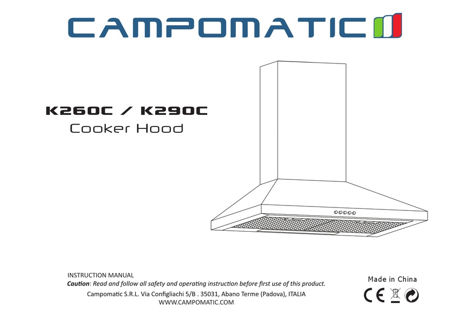 CAMPOMATIC K260C INSTRUCTION MANUAL Pdf Download ManualsLib