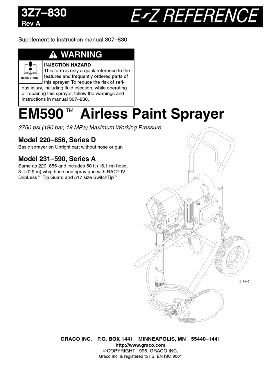 GRACO 220–856 D SERIES OWNER'S MANUAL Pdf Download | ManualsLib