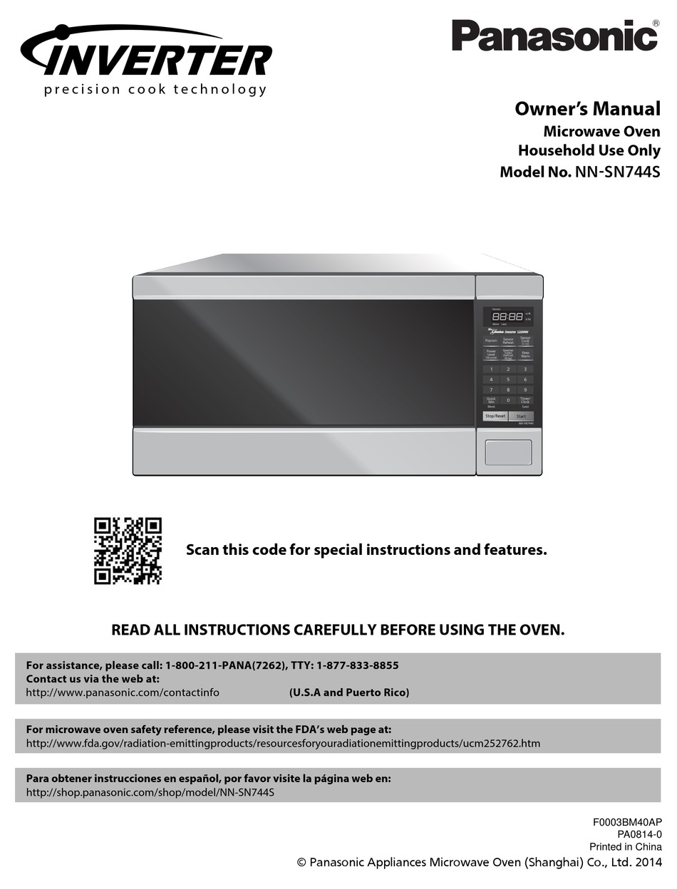 nn sn744s panasonic microwave