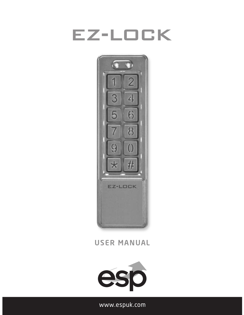 ESP EZLOCK USER MANUAL Pdf Download ManualsLib