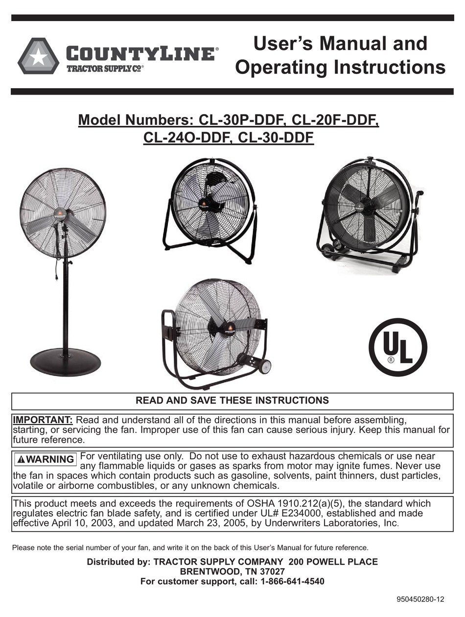 møde En effektiv Berolige 30" Pedestal Fan - CountyLine CL-30P-DDF User's Manual And Operating  Instructions [Page 6] | ManualsLib