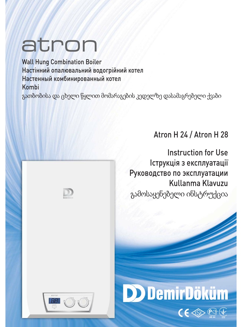 Demir Dokum Atron H 24 Instructions For Use Manual Pdf Download Manualslib