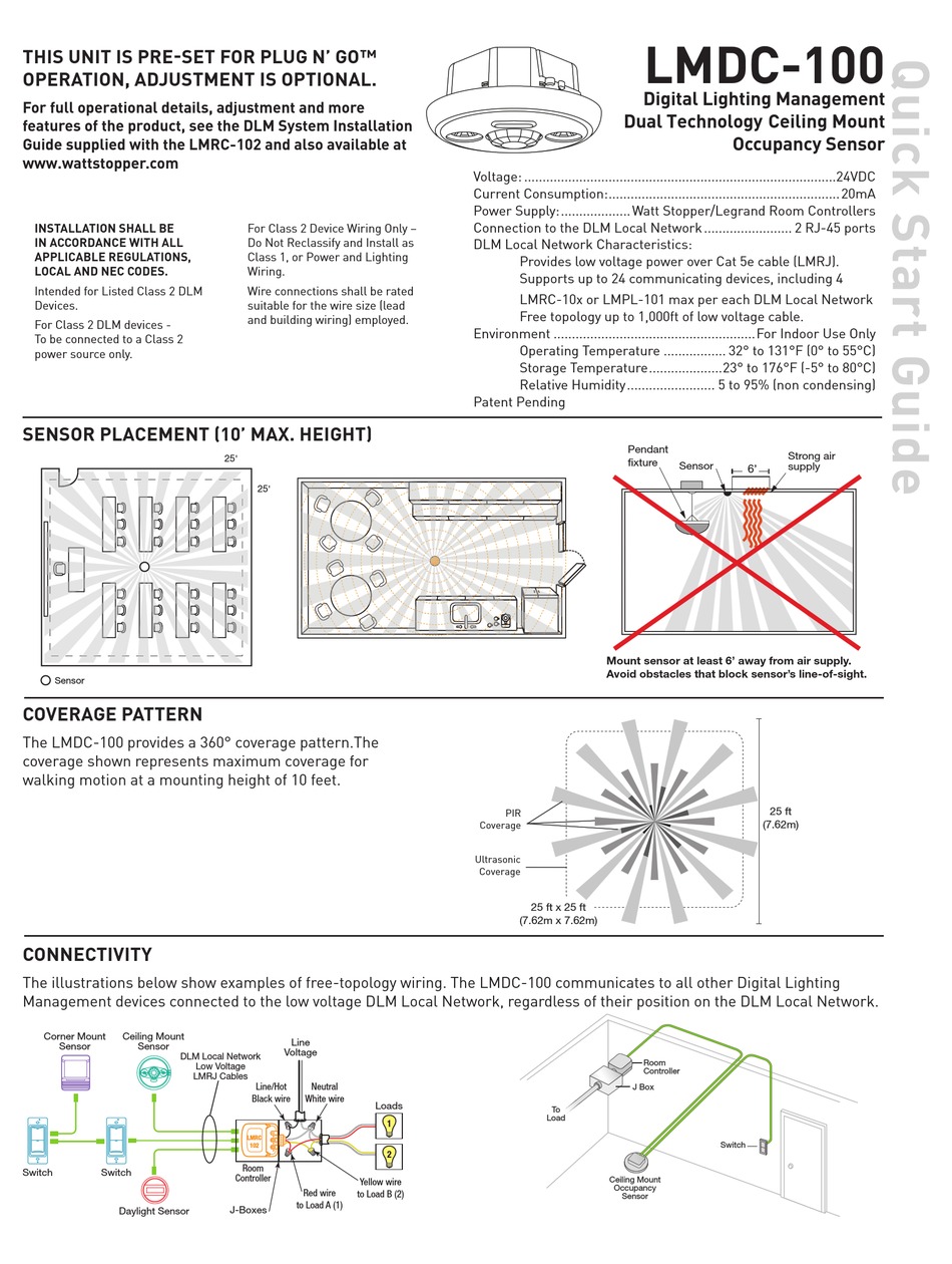 Wattstopper Occupancy Sensor Wiring Diagram - Wiring Diagram and Schematic Role