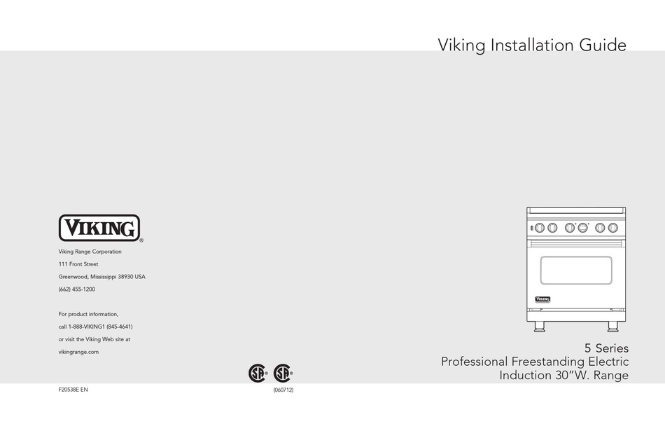 VIKING RANGE 5 SERIES INSTALLATION MANUAL Pdf Download ManualsLib