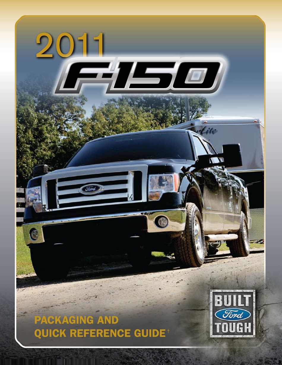 Ford F 150 2011 Quick Reference Manual Pdf Download Manualslib