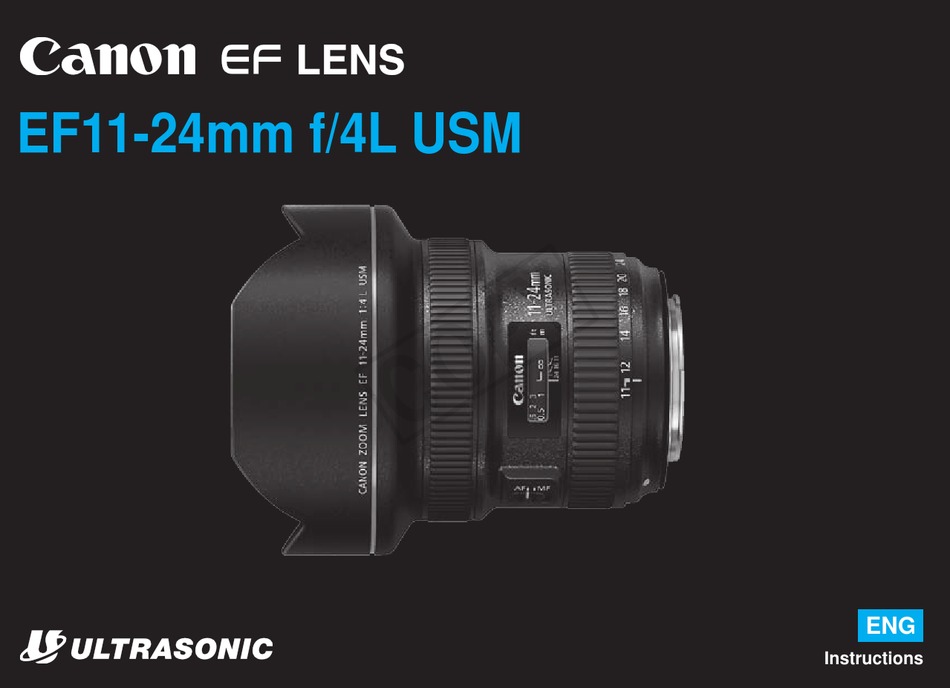 Canon Ef11 24mm F 4l Usm User Manual Pdf Download Manualslib