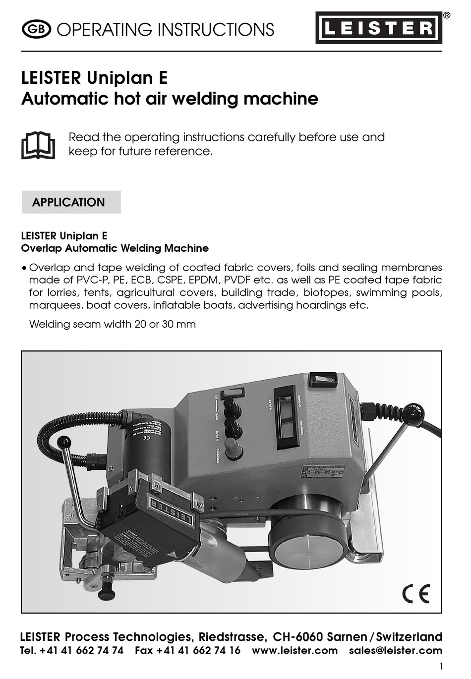 leister ch 6060 sarnen manual