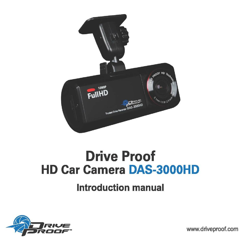 KJB DAS-3000HD Drive Proof Black Box Full HD Color Car Camera