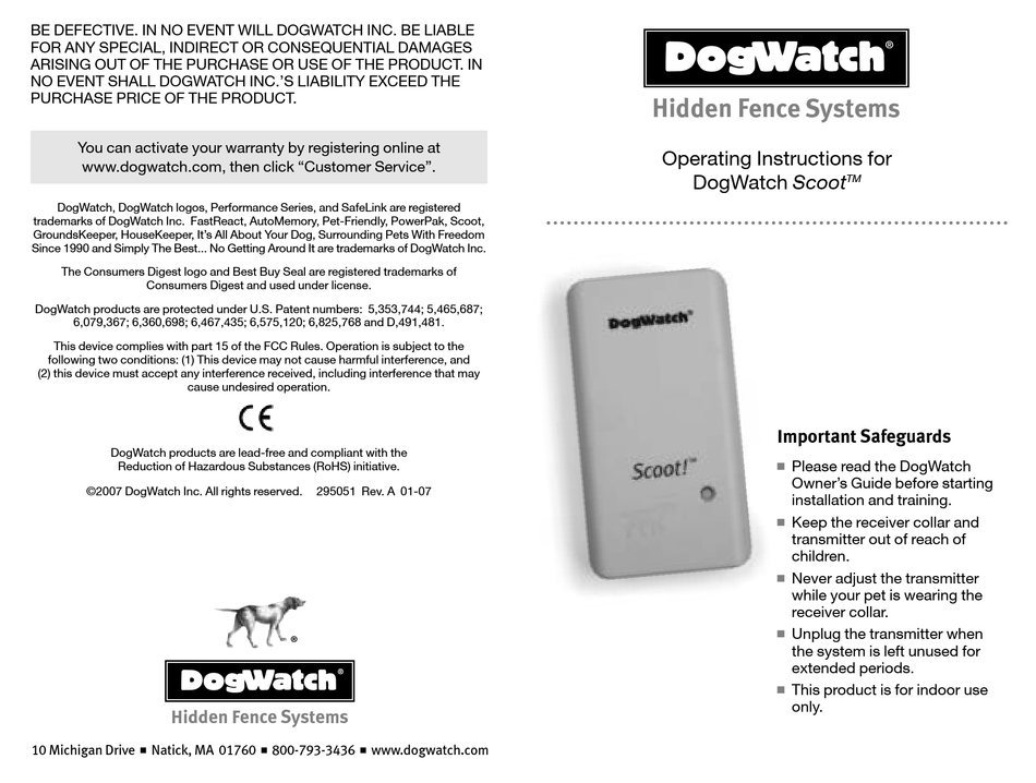 Dogwatch scoot on sale