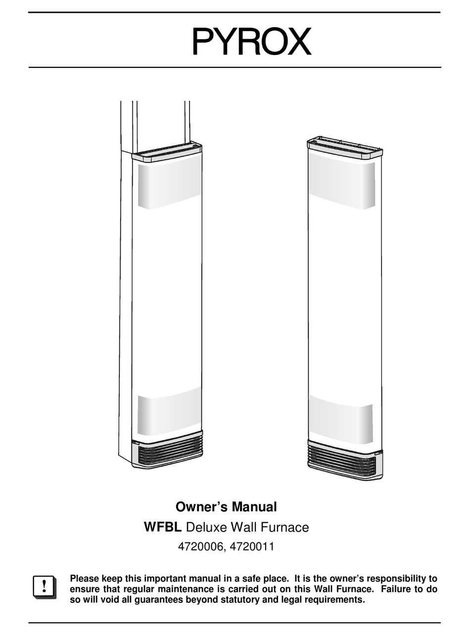 PYROX WFBL OWNER'S MANUAL Pdf Download | ManualsLib