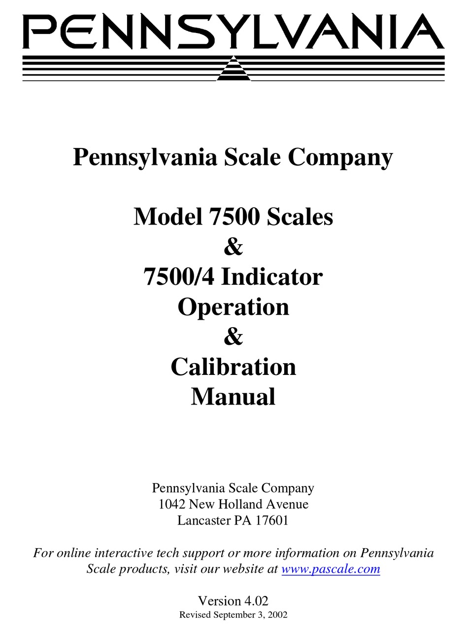 Pennsylvania Scales 4x4 Floor Scale with 7500 Indicator