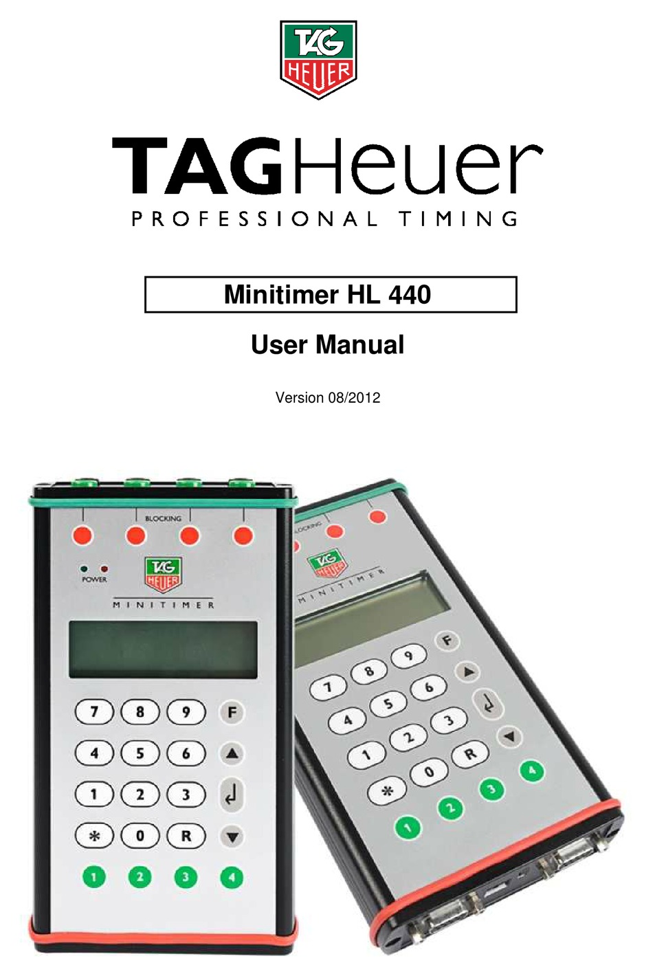 TAG HEUER HL 440 USER MANUAL Pdf Download | ManualsLib