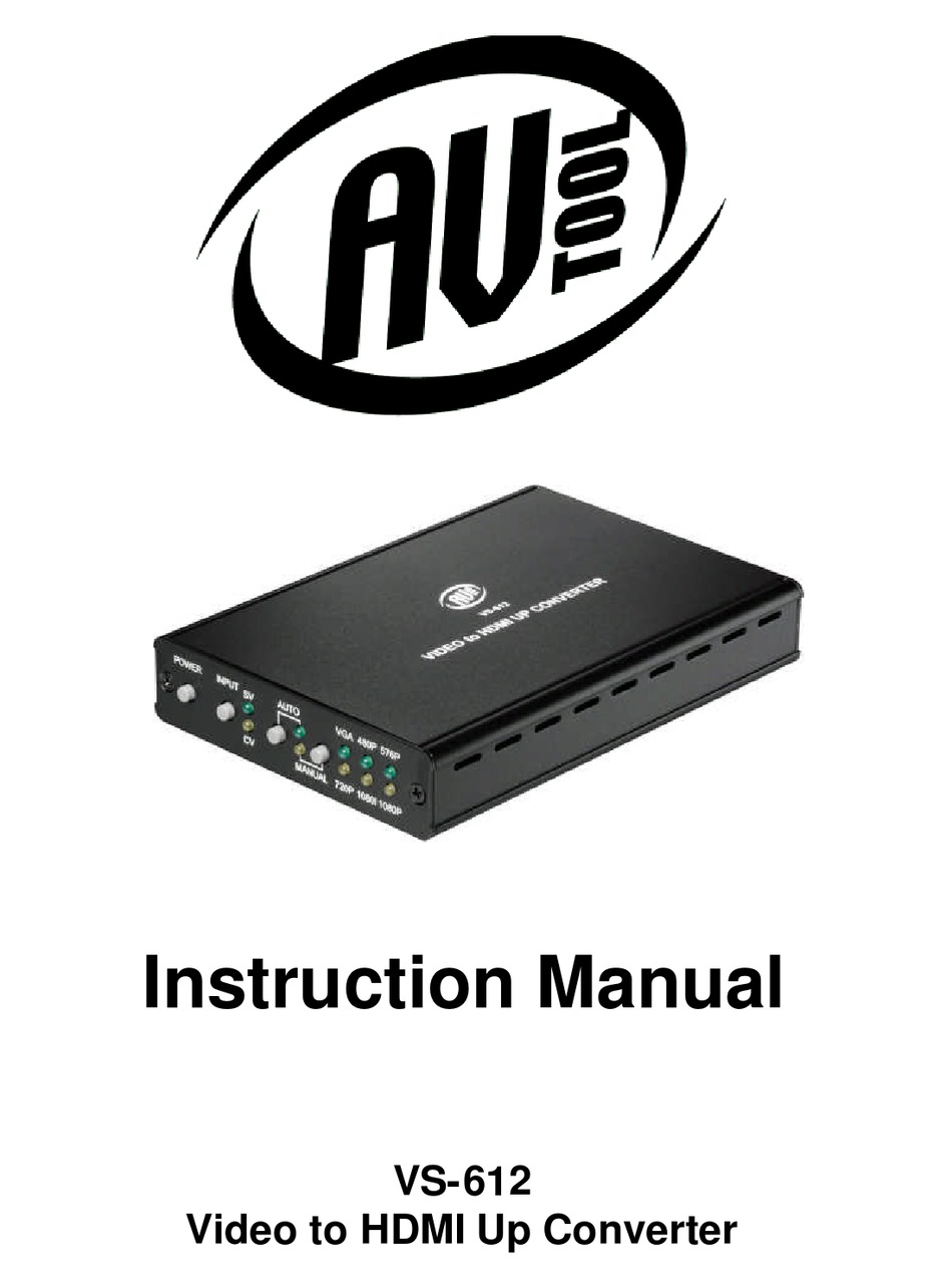 AV TOOL VS612 INSTRUCTION MANUAL Pdf Download ManualsLib