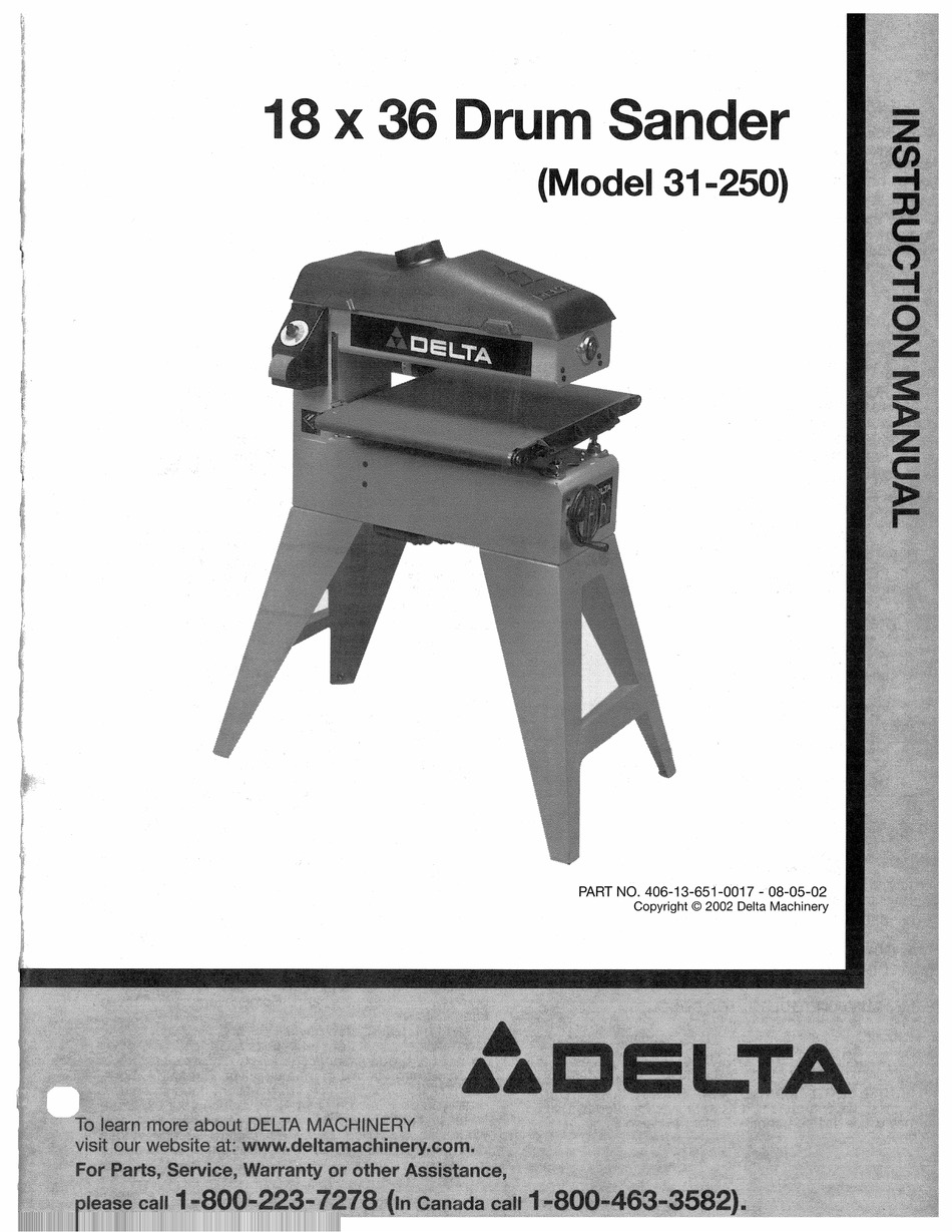 DELTA 31250 INSTRUCTION MANUAL Pdf Download ManualsLib