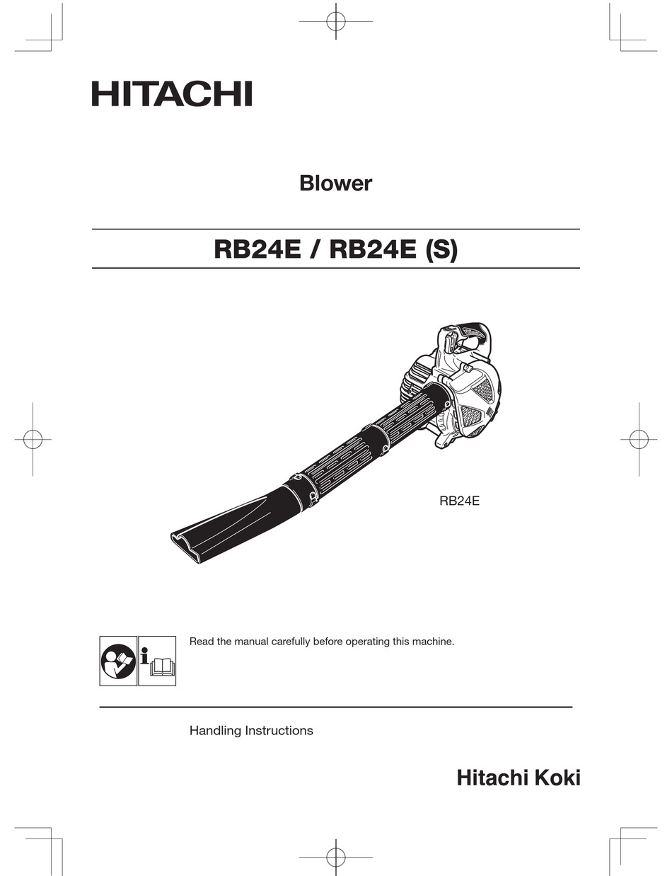 HITACHI RB24E HANDLING INSTRUCTIONS MANUAL Pdf Download | ManualsLib