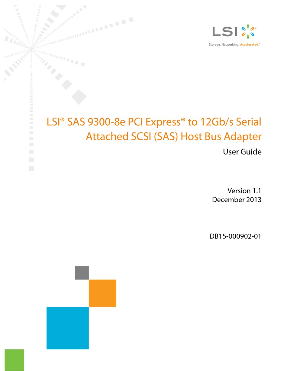 LSI SAS 9300-8E USER MANUAL Pdf Download | ManualsLib
