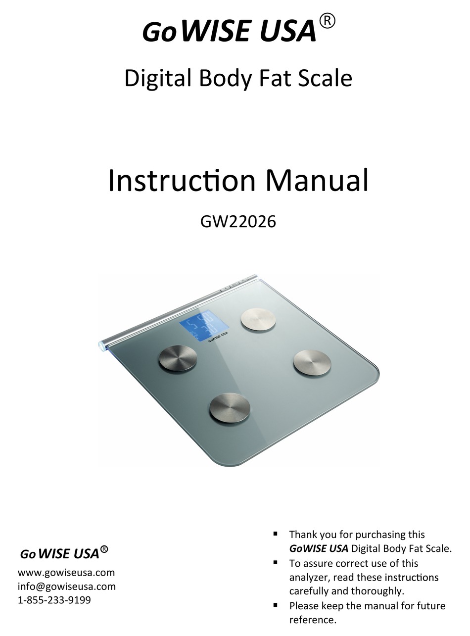 gowise usa scale manual