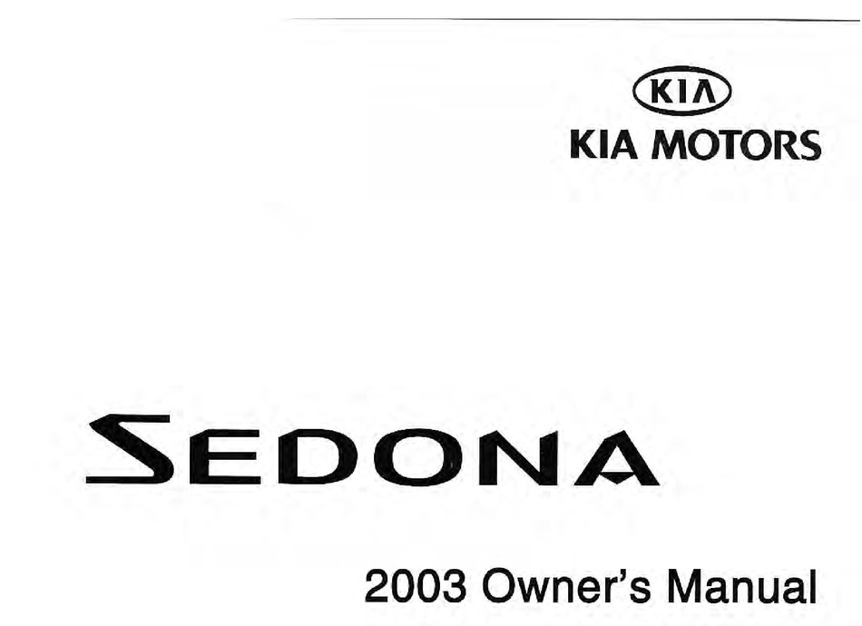 Kia Sedona 2003 Owner S Manual Pdf Download Manualslib Kia Sedona 2003 Owner S Manual Pdf Download Manualslib