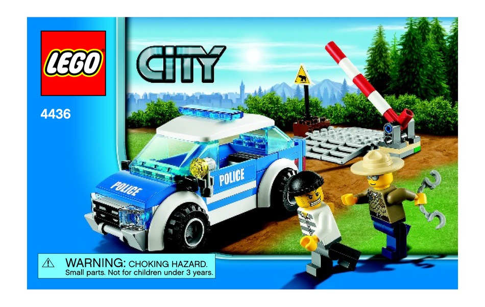 LEGO 4436 Instruction Manual Only for Police Road Block for sale online