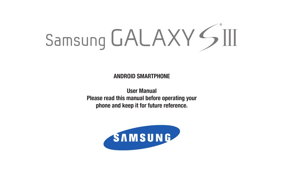 SAMSUNG GALAXY SIII USER MANUAL Pdf Download ManualsLib