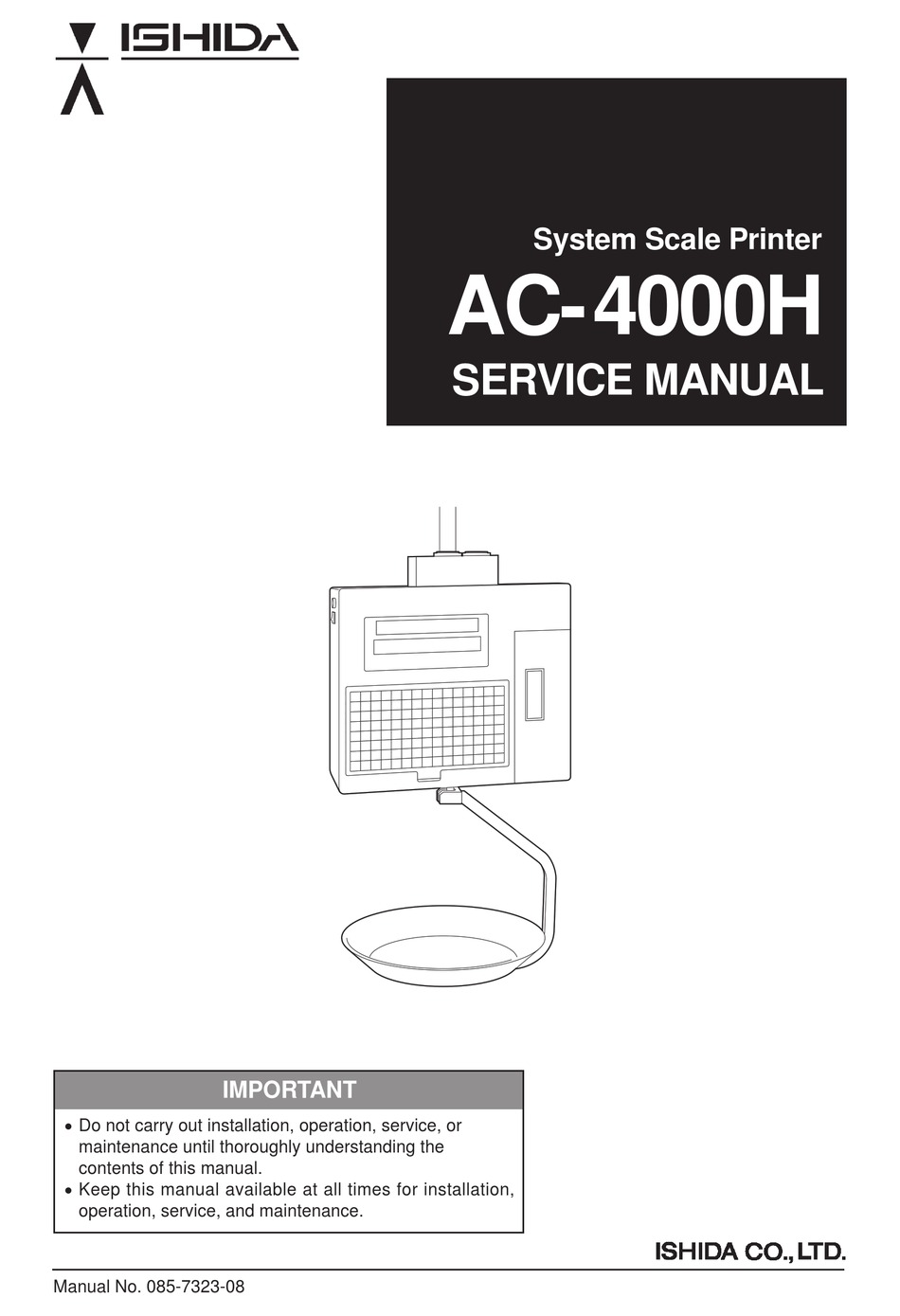 ISHIDA AC-4000H SERVICE MANUAL Pdf Download | ManualsLib