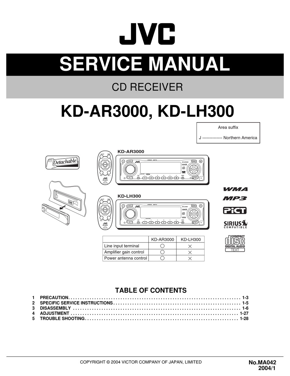 Jvc kd r47 схема