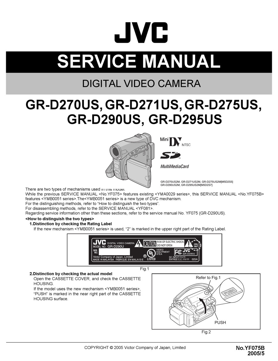Jvc Gr D270us Service Manual Pdf Download Manualslib