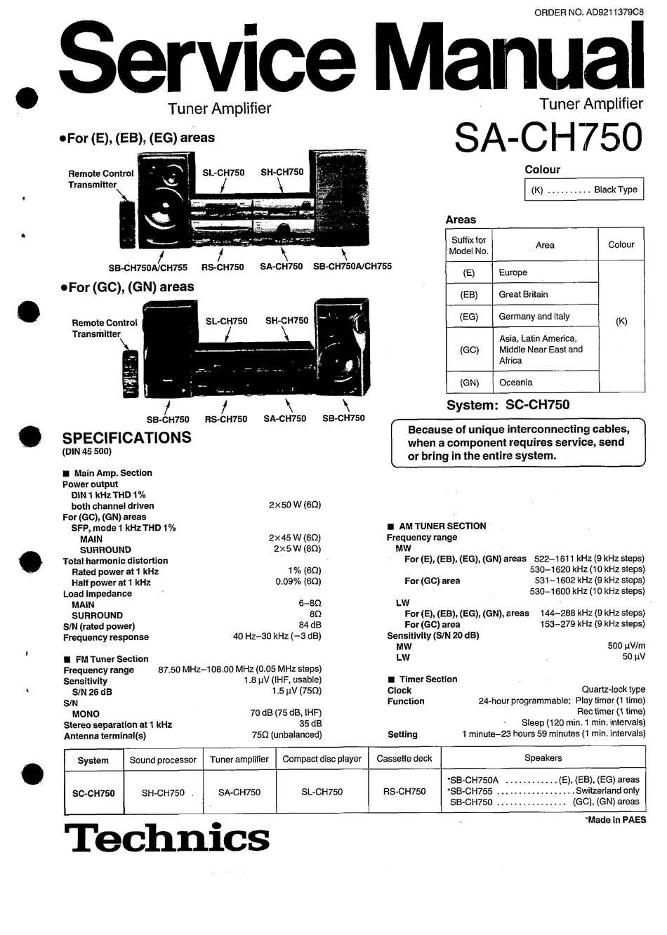 Technics sa ch750 схема электрические принципиальное