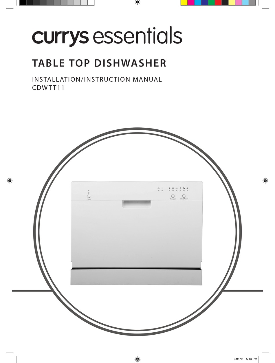 CURRYS ESSENTIALS CDWTT11 INSTALLATION INSTRUCTIONS MANUAL Pdf Download