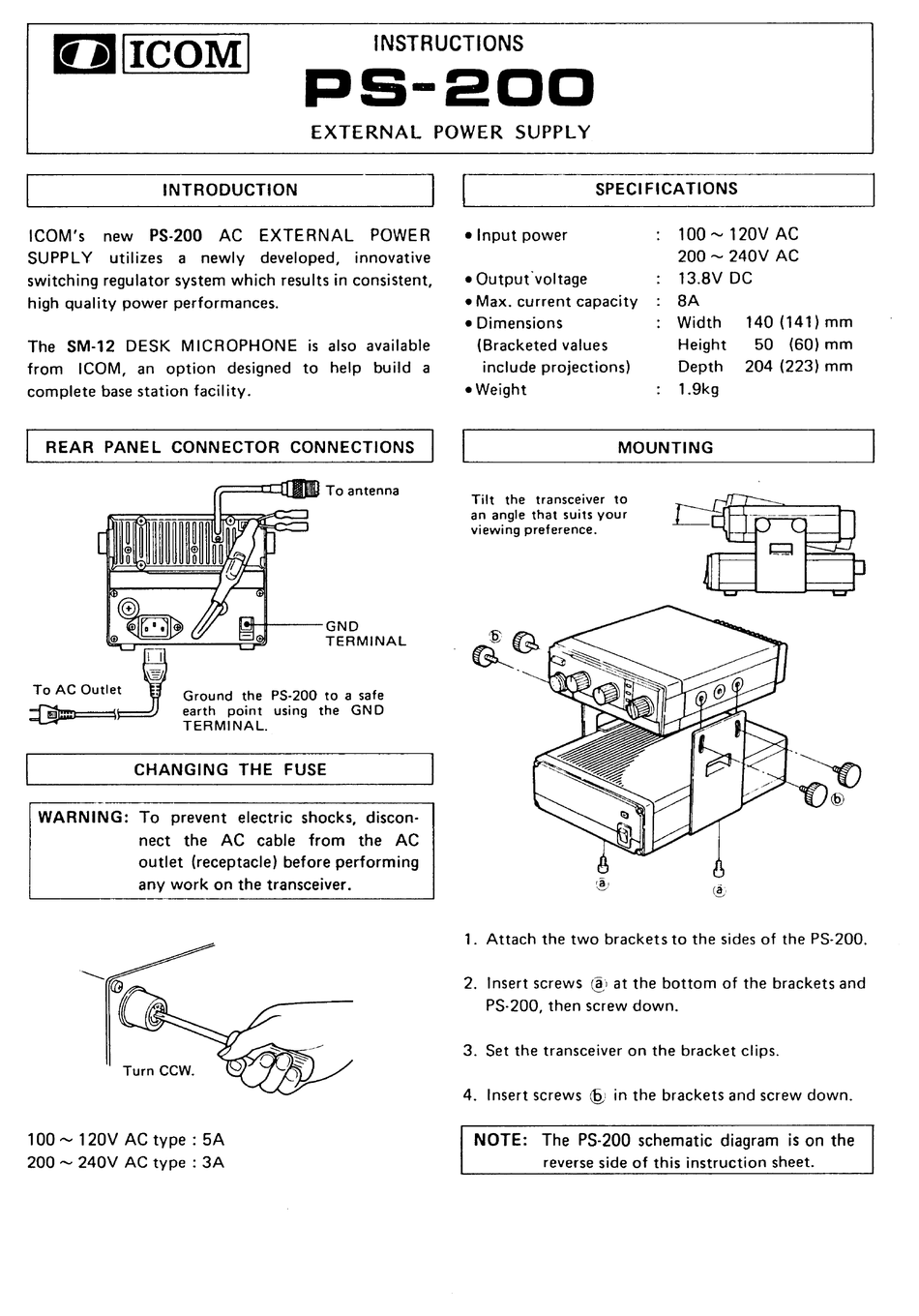 PS200 INSTRUCTIONS Pdf Download ManualsLib