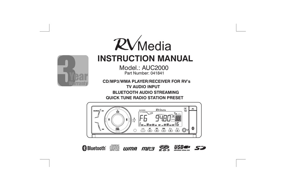 RVMEDIA AUC2000 INSTRUCTION MANUAL Pdf Download ManualsLib
