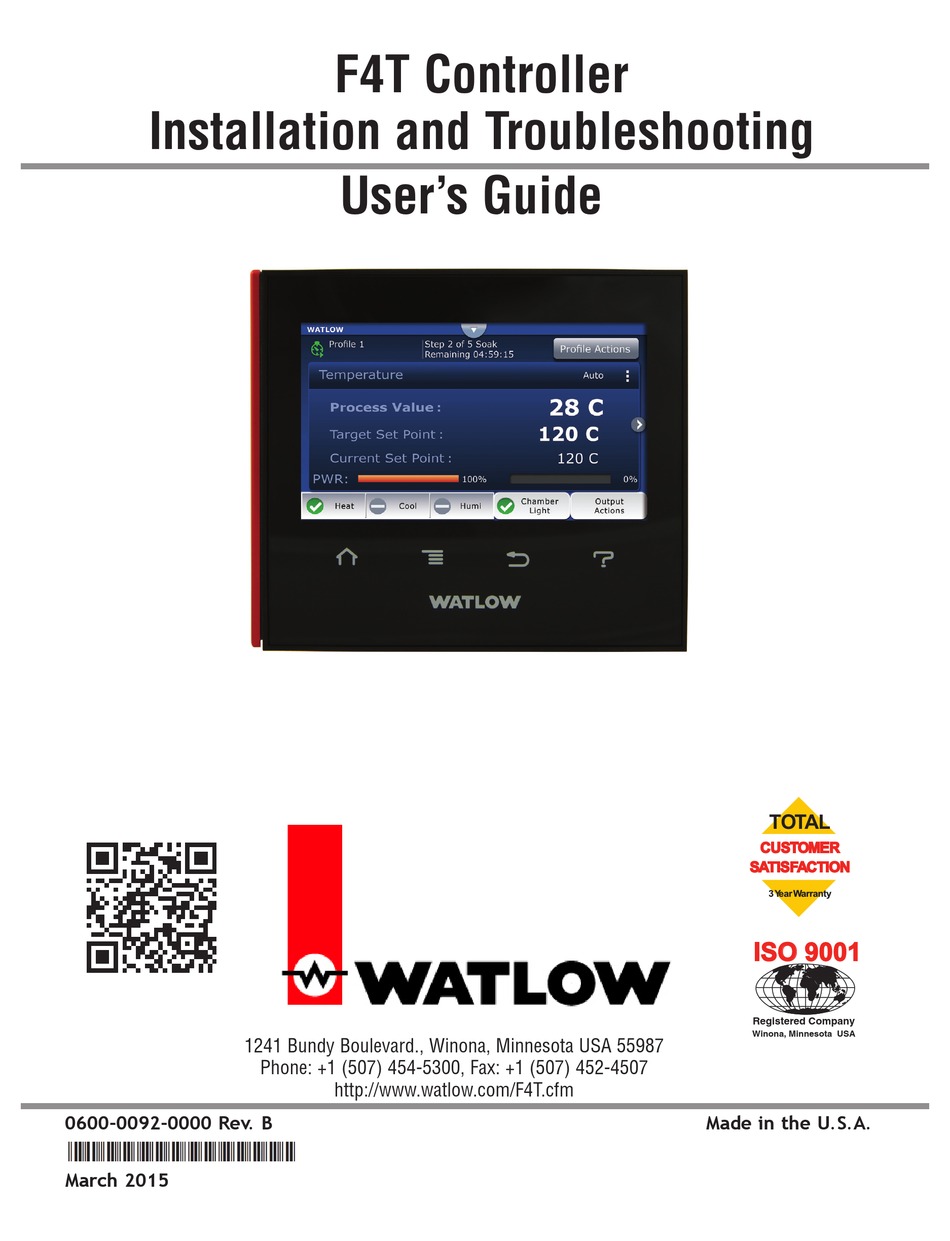 WATLOW F4T USER MANUAL Pdf Download | ManualsLib