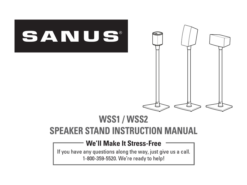 SANUS WSS1 INSTRUCTION MANUAL Pdf Download ManualsLib