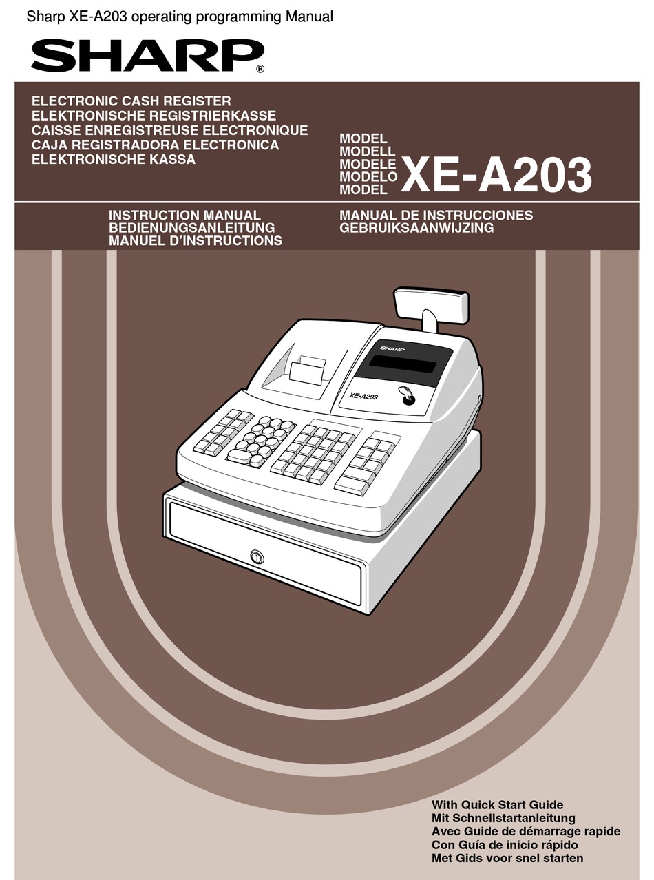 SHARP XE-A203 INSTRUCTION MANUAL Pdf Download | ManualsLib