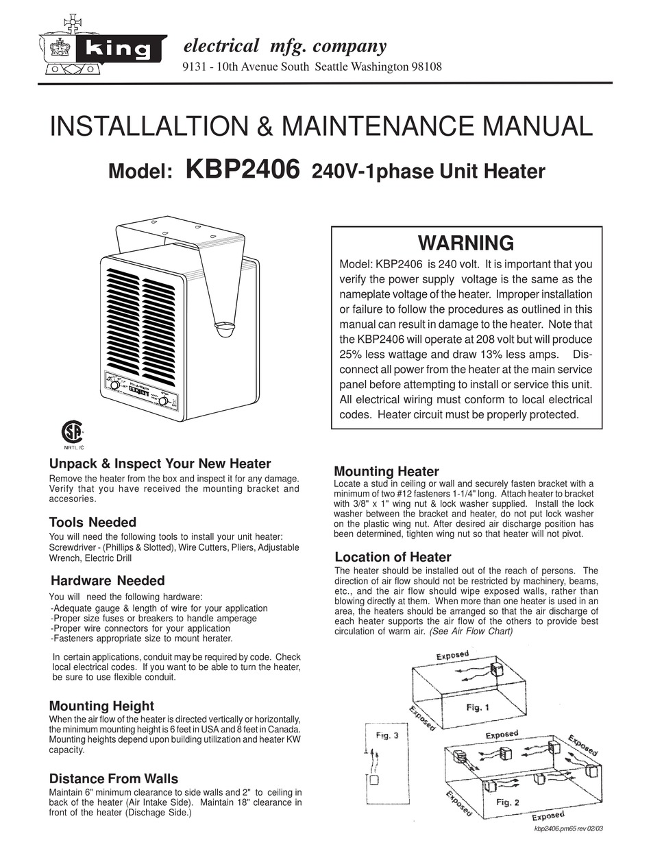 KING KBP2406 INSTALLALTION & MAINTENANCE MANUAL Pdf Download | ManualsLib