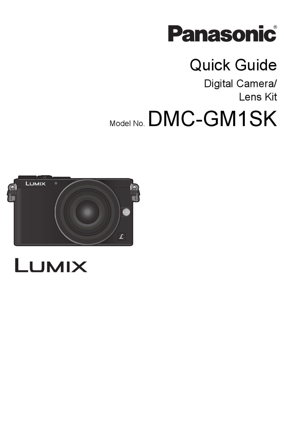PANASONIC LUMIX DMC-GM1SK QUICK MANUAL Pdf Download | ManualsLib