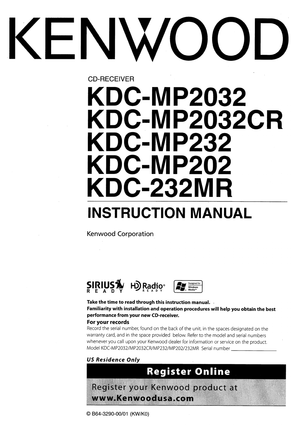 KENWOOD KDC-MP2032 INSTRUCTION MANUAL Pdf Download | ManualsLib Kenwood Car Stereo ManualsLib