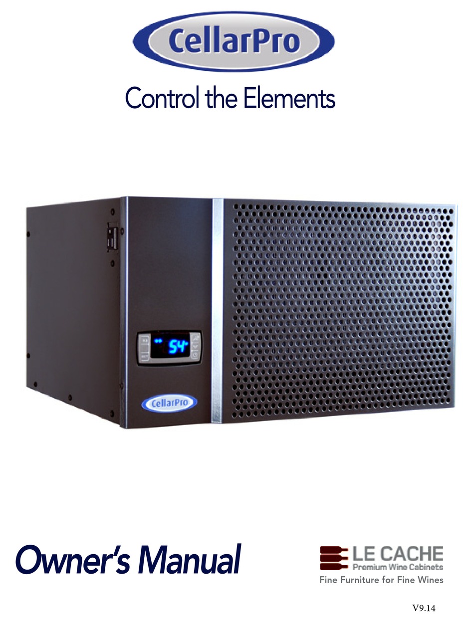 CELLARPRO 1800QTL OWNER'S MANUAL Pdf Download ManualsLib