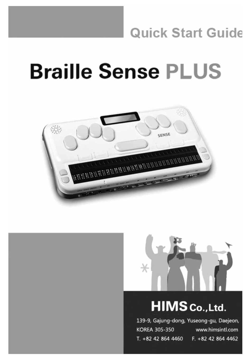 HIMS CO BRAILLE SENSE PLUS QUICK START MANUAL Pdf Download ManualsLib