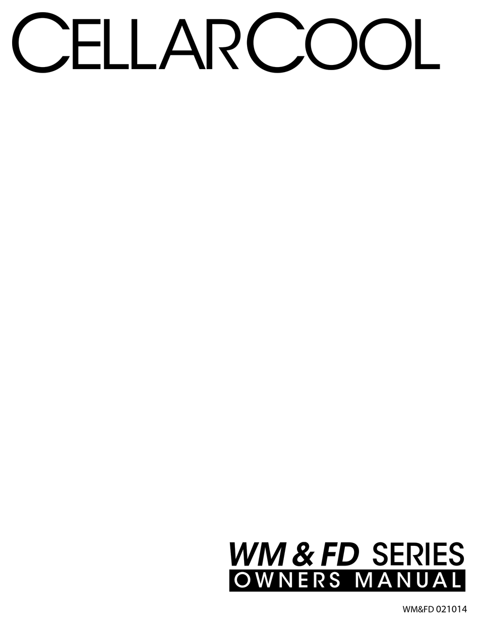 CELLARCOOL WM SERIES OWNER'S MANUAL Pdf Download ManualsLib