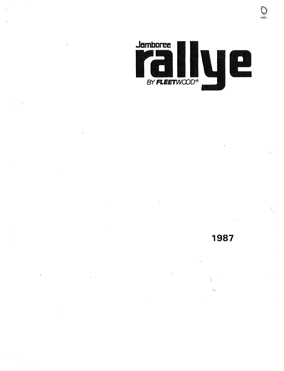 JAMBOREE RALLYE OWNER'S MANUAL Pdf Download ManualsLib