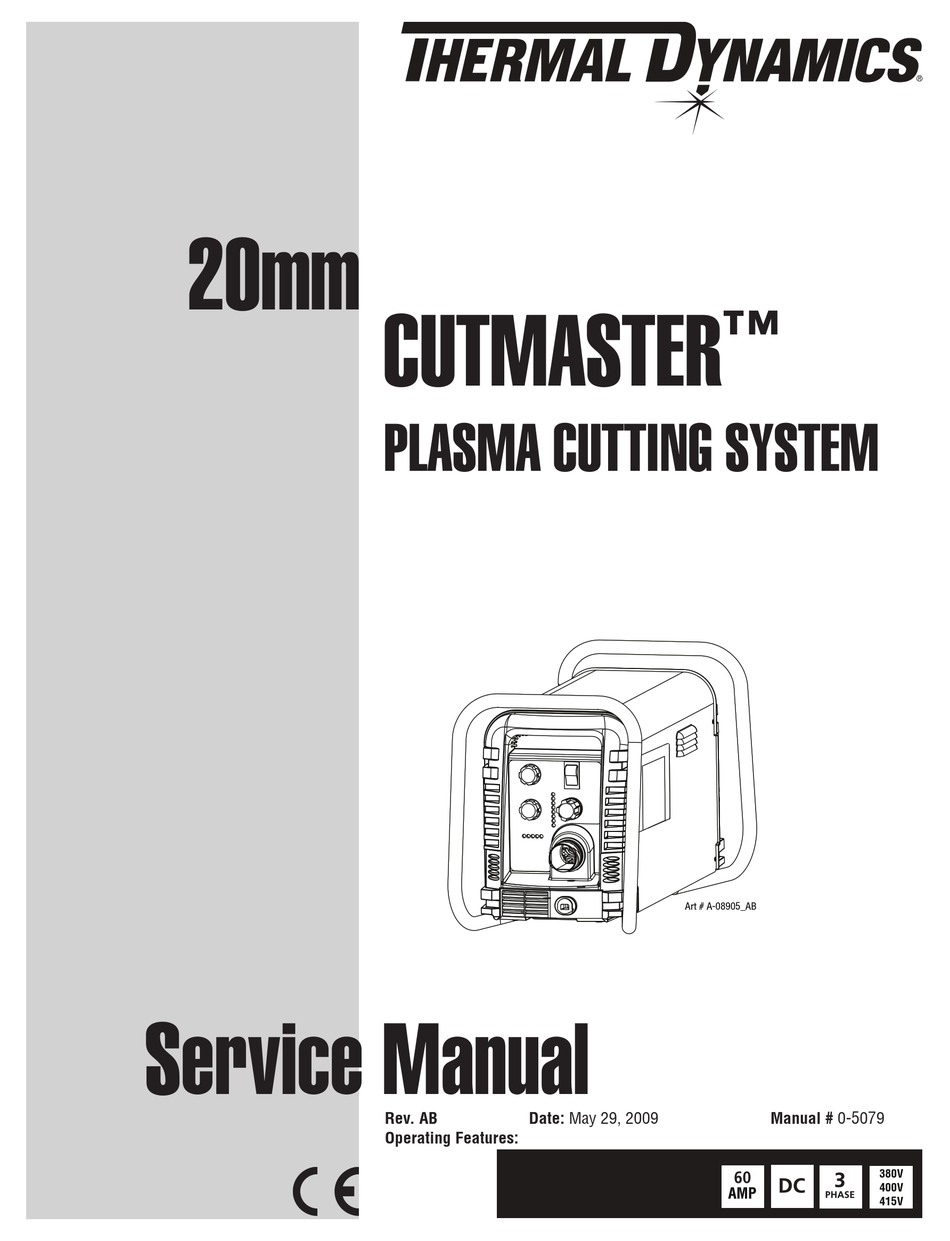 THERMAL DYNAMICS CUTMASTER SERVICE MANUAL Pdf Download ManualsLib