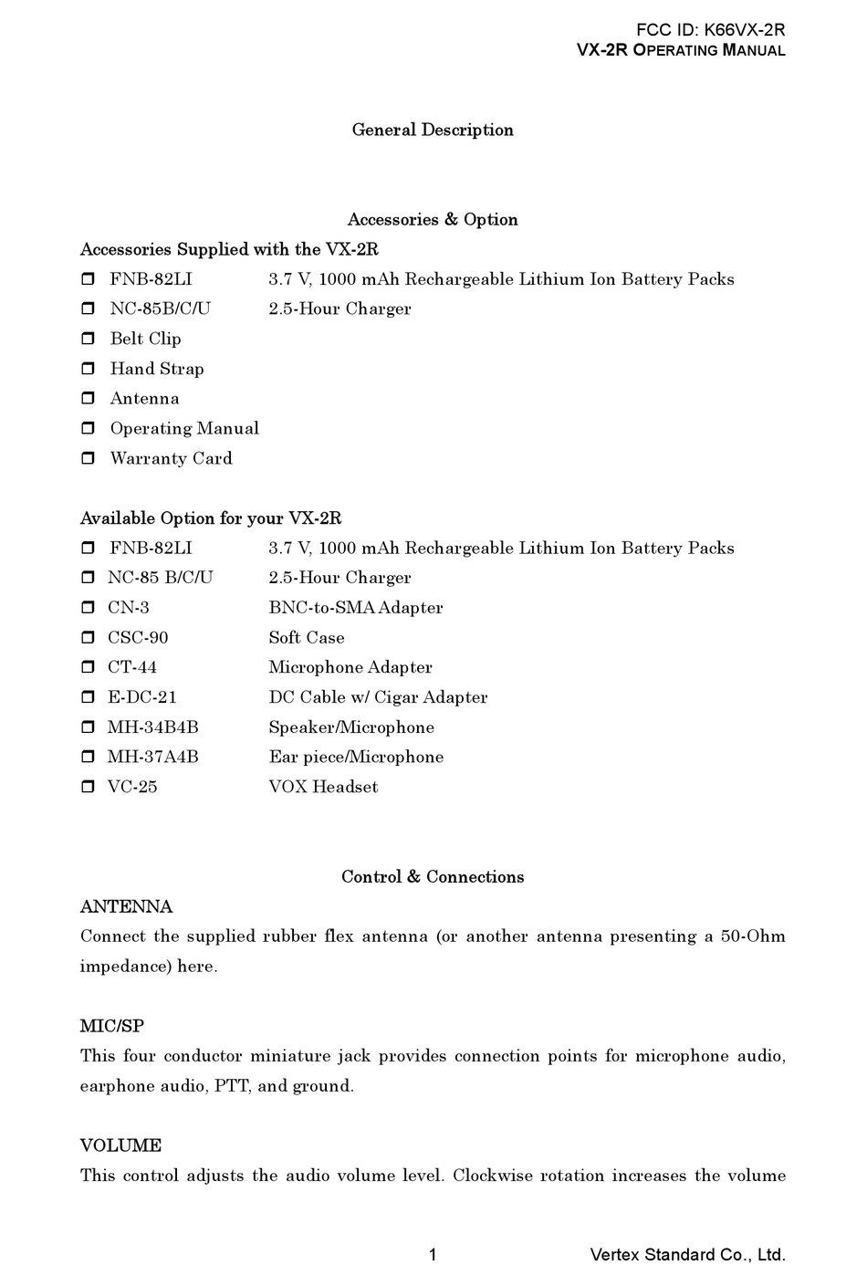 Yaesu Vx 2r Operating Manual Pdf Download Manualslib