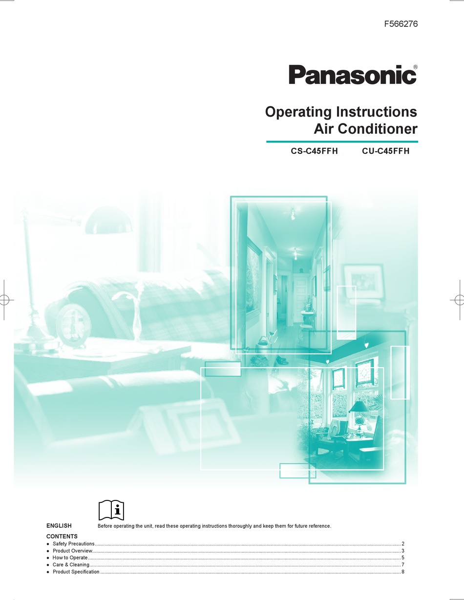 PANASONIC CS-C45FFH OPERATING INSTRUCTIONS MANUAL Pdf Download | ManualsLib
