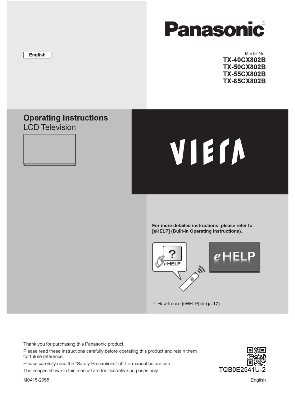 Connections - Panasonic Viera TX-40CX802B Operating Instructions Manual  [Page 9] | ManualsLib