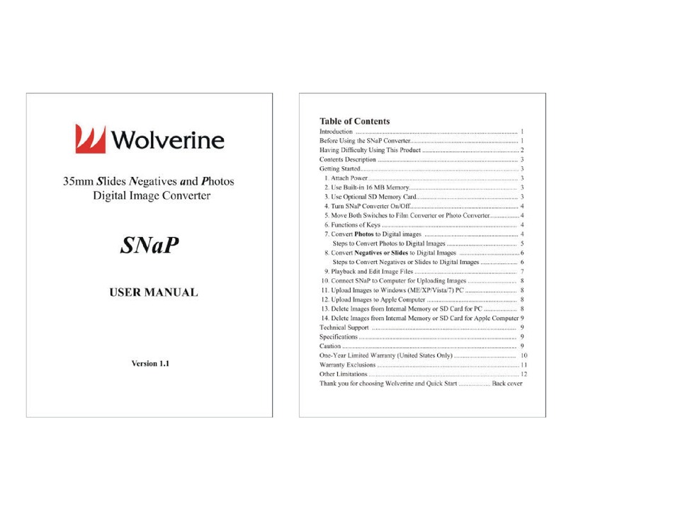 wolverine snap converter