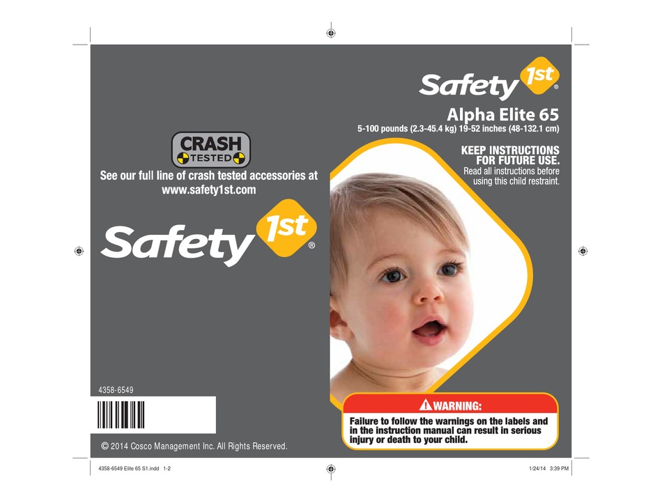 safety first alpha elite 65 recall