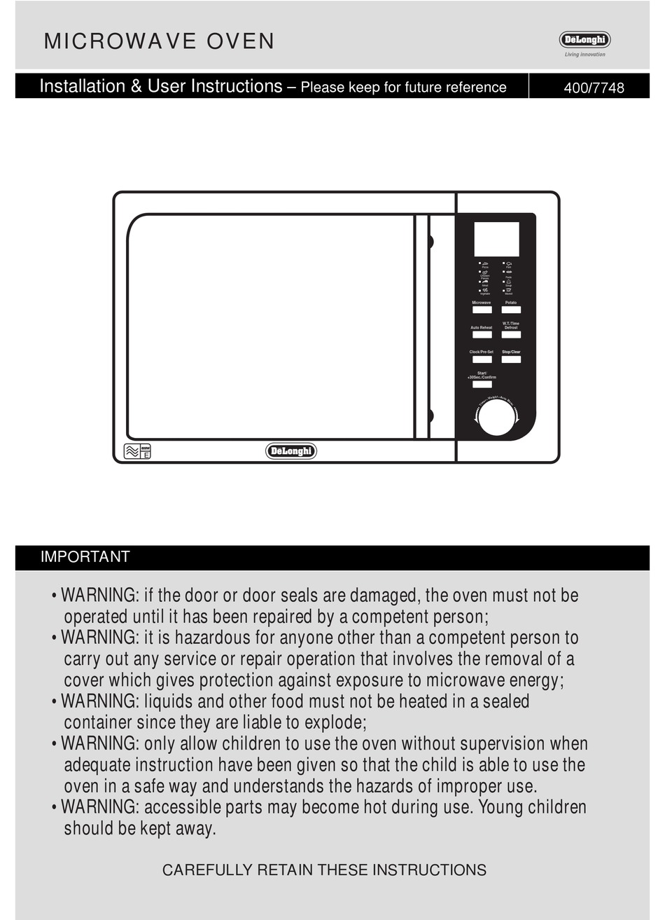 Defrost - DeLonghi AM823AZH 
