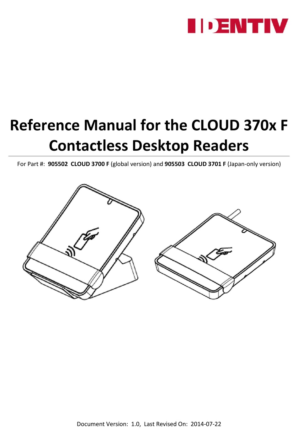 IDENTIV CLOUD 3700 F REFERENCE MANUAL Pdf Download